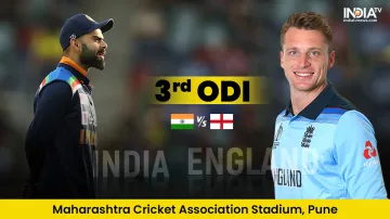 India vs England 2021 match score 3rd ODI live updates from Maharashtra Cricket Association Stadium - India TV Hindi