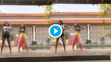 janhvi kapoor dance on cardi b song up says Missing the Filmfare stage so the poolside will have to - India TV Hindi