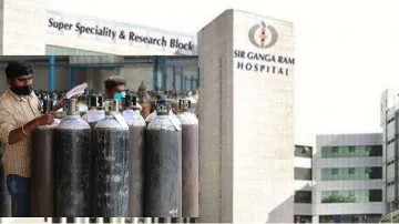 सर गंगा राम अस्पताल में Oxygen का संकट गहराया, 142 मरीजों को हाई फ्लो ऑक्सीजन सपोर्ट पर रखा गया है - India TV Hindi