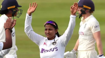 ENG-W vs IND-W: Sneh Rana marks Test debut in style, fulfills late father's dream- India TV Hindi