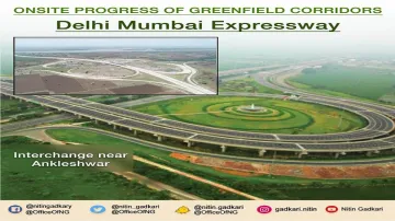 Delhi-Mumbai Expressway construction at record speed, Gadkari shares pics- India TV Hindi