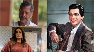 <p>Dilip Kumar, Raveena Tandon, Nana Patekar</p>- India TV Hindi