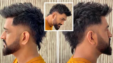 dhoni hairstyle- India TV Hindi