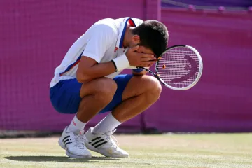 <p>Tokyo Olympics 2020: Novak Djokovic breaks his racket in...- India TV Hindi