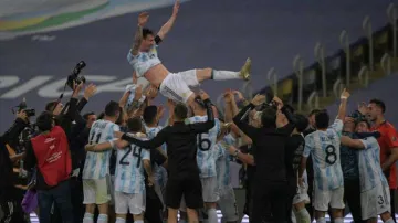 Argentina defeated Brazil to win the Copa America final, Lionel Messi's dream came true- India TV Hindi