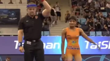 <p>Indian wrestlers Tannu and Priya become World...- India TV Hindi