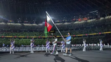 <p>Afghanistan flag represented at Tokyo 2020 Paralympic...- India TV Hindi