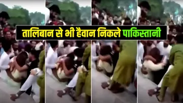 Pakistani Tiktok Girl harrased at Minar e Pakistan in Lahore by mob video goes viral पाकिस्तान: 400 - India TV Hindi