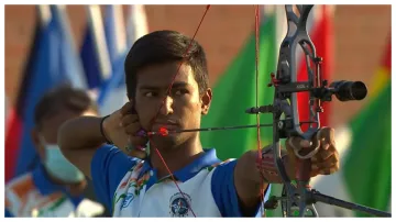 Rishabh Yadav, Bronze Medal, Junior Compound Men's Individual Event, World Archery Youth Championshi- India TV Hindi