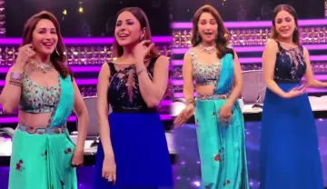 shehnaaz Gill dance with Madhuri Dixit on song Badi Mushkil watch this viral video - India TV Hindi