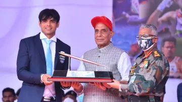 ASI Stadium will now be known as Neeraj Chopra, Rajnath Singh honored- India TV Hindi