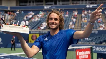 <p>National Bank Open: stefanos tsitsipas celebrated his...- India TV Hindi