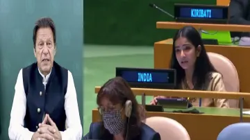 India taunts Imran Khan at UNGA Sneha Dubey says pakistan openly supports terrorists संयुक्त राष्ट्र- India TV Hindi