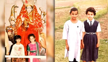 kangana ranaut childhood pics From school picnic to a temple premises instagram post - India TV Hindi
