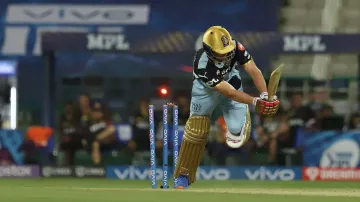 KKR vs RCB IPL 2021: AB de Villiers' golden duck on Andre Russell's fiery yorker, WATCH Video- India TV Hindi