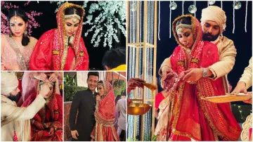 <p>Mouni Roy-Sooraj Nambiar Bengali wedding Photos</p>- India TV Hindi