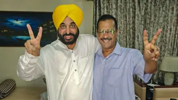 <p>Arvind kejriwal and Bhagwant Mann</p>- India TV Hindi