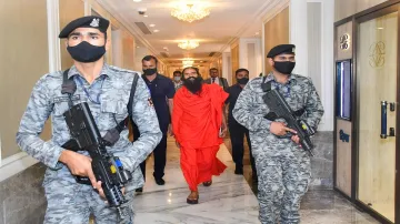 Yog Guru Baba Ramdev after his company Ruchi Soya Industries Limited (RSIL) shares fell sharply, in - India TV Paisa