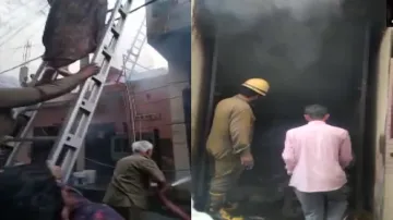 A fire broke out at a house in Badli Extension near Rohini- India TV Hindi