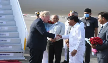 Boris Jhonson reached Ahmedabad- India TV Hindi
