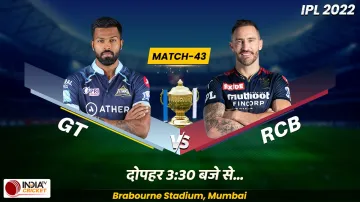 <p>GT vs RCB, Live Score IPL 2022</p>- India TV Hindi