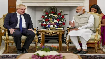 Boris Johnson PM Modi meeting- India TV Hindi
