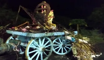 <p>Tamilnadu: temple car of chariot festival came in...- India TV Hindi