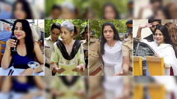 Indrani Mukerjea leaves the Byculla Womens Jail after getting bail by the Supreme Court- India TV Hindi