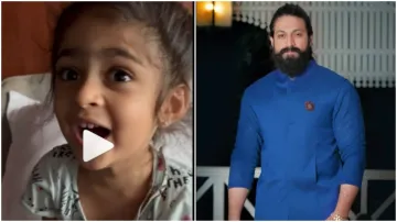 KGF 2 star Yash daughter said Salaam Rocky Boy cute video went viral on social media केजीएफ चैप्टर 2- India TV Hindi