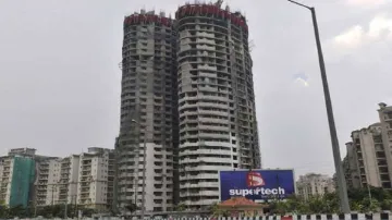 <p>Supertech Twin Tower</p>- India TV Paisa