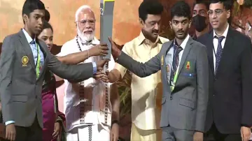 PM Narendra Modi at the Chess Olympiad Opening Ceremony - India TV Hindi