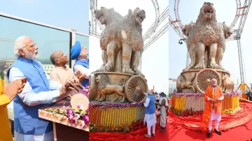 PM Modi inaugurated the Ashoka Pillar- India TV Hindi