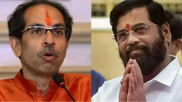 Shiv Sena Chief Uddhav Thackeray and CM Eknath Shinde- India TV Hindi