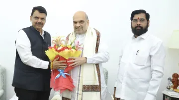 Eknath shinde and Devendra Fadnavis met Amit Shah- India TV Hindi