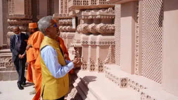 Jaishankar visited the first under construction Hindu temple in Abu Dhabi- India TV Hindi
