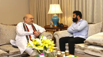 Union Home Minister Amit Shah and actor Jr NTR- India TV Hindi