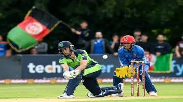 Andy Balbirnie playing a shot in Ireland vs Afghanistan- India TV Hindi