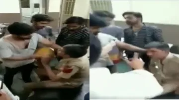  people beating up head police constable- India TV Hindi
