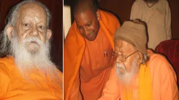 Brahmalin Mahant Avaidyanath and Yogi Adityanath- India TV Hindi