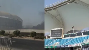 Fire near Dubai Stadium - India TV Hindi