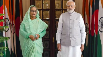 PM Modi And Bangladesh PM Sheikh Hasina- India TV Hindi