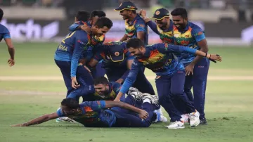 Sri Lanka team celebrating Asia Cup win- India TV Hindi