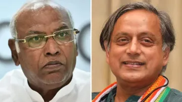 Mallikarjun Kharge And Shashi Tharoor- India TV Hindi