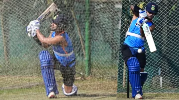 Shikhar Dhawan net practice ahead of 2nd ODI against...- India TV Hindi