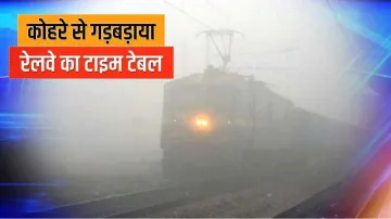 घना कोहरा के चलते धीमी हुई ट्रेनों की रफ्तार- India TV Hindi