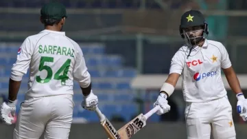 Sarfaraz Ahmed and Saud Shakeel during second Test against...- India TV Hindi