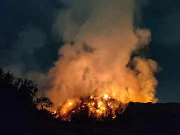 fire outbreak in the forests of Bageshwar Uttarakhand- India TV Hindi