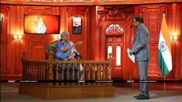 इंडिया टीवी बजट संवाद के मंच पर 'आप की अदालत' के स्पेशल शो में वित्त मंत्री निर्मला सीतारमण- India TV Hindi
