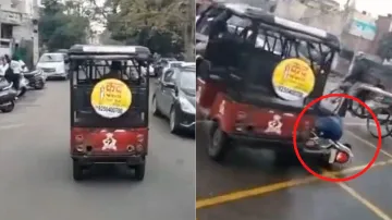 E-rickshaw driver drove the police for viral video- India TV Hindi