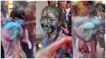 Japanese Woman Harassed on holi festival japani women tweeted and said india is fascinating and i lo- India TV Hindi